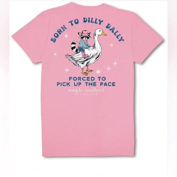 Simply Southern Pink Tee NWT - Picture 3 of 4